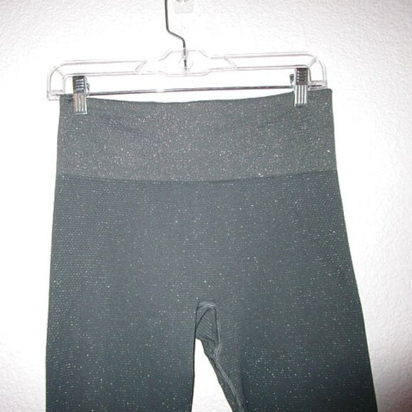 New ATHLETA Sparkle SHIMMER Moto Size M TIGHTS Legging TEXTURED Metallic YOGA - Picture 2 of 11